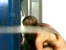 DARK BROWN IN LOCKER ROOM