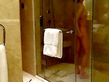 Peeping asian whore’s bathing