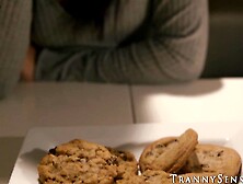 Blonde TS Aubrey Kate wrecks hairy hunk Wesley Woods ass tight ass