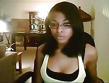 Showing my ebony pierced bosoms