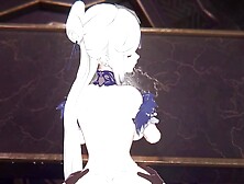 An Adult Encounter with Genshin Impact's Ningguang and the Traveler