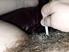 Dirty Hairy Cunt Fucked with a Giant Sucker.