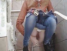 Collection Of Amateur Chicks Squatting And Pissing In A Public Toilet