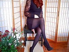 Wielki Kutas,  Crossdresser Masturbation,  Masturbacja