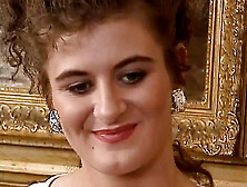 A busty blonde chick from Germany riding a long dick with her moist holes