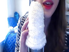 Fluffy Dildo Gets Ruined