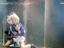 Asian Girls underwater