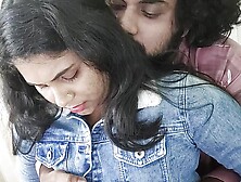 Skirt and shirt romance by Vaishnavy and Sharun Raj, Shirt open and bra show with boobs press fuck, Mallu couple hot fuck love