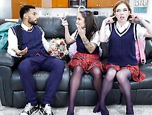 Venus Vixen and Bunny Fae are fucking with two huge black cocks