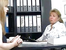 Mature Fatty Fucked From Behind In Office