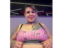 On Fresh Year's Eve I went to the gym to work out with a sex tool in my pussy! I loved having such a great climax,  it ran down m