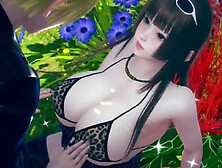 【性格無気力でものぐさ】 AI少女プレイ動画(姫カット爆乳姫子編)無人島生活系リアル3DCGエロゲーム【Hentai Game Ai Shoujyo 】Big tits lethargic girl