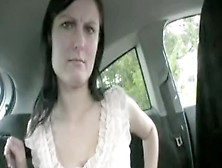 German amateur immature fucked in a car