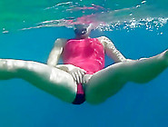 Red Swimsuit,  Boobs and Cunt