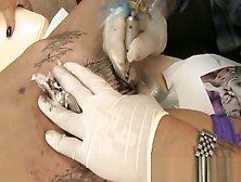 Tabitha Gets A Tattoo In Her Pussy