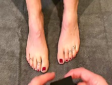 Toe Rings On Alluring Youngster Feet