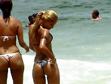 Girl Adjust Her Bathing Suit - Gndbeachvideos