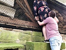 Outside sex behind a farmhouse - outdoors nailed with bbw