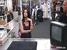 Hot Big Boobs Cuban Chick Pussy Screwed At The Pawnshop