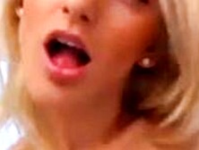 Closeup Webcam Pussy Teasing By Sexy Blonde Slut